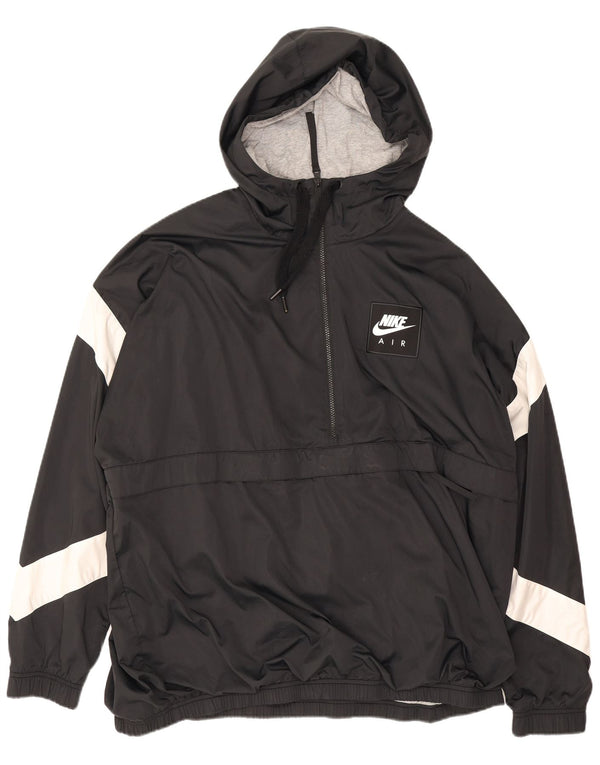 Nike Mens Pullover Loose Fit Tracksuit Top Jacket XL Black Colourblock