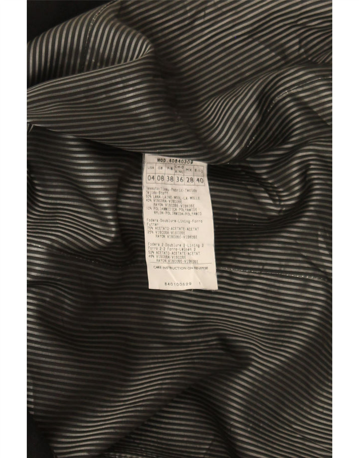 MAX & CO. Womens Double Breasted Coat UK 8 Small Black Wool Vintage Max & Co. and Second-Hand Max & Co. from Messina Hembry 