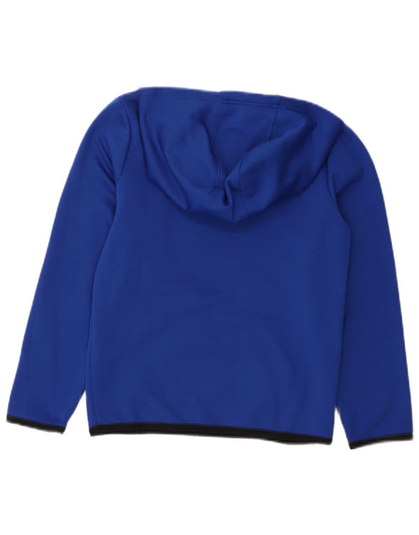 Under Armour Boys Cold Gear Graphic Hoodie Jumper 9-10 Years Medium Blue