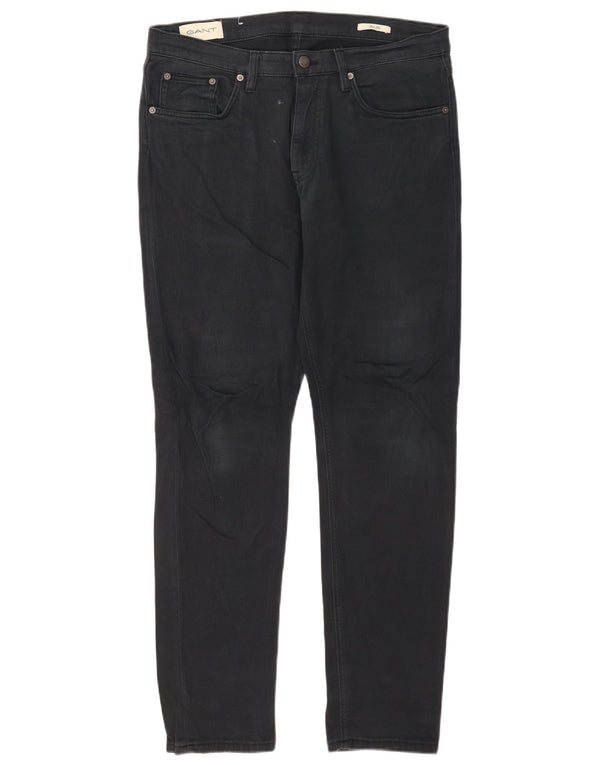 Gant Mens Slim Jeans W34 L32 sötétkék pamut