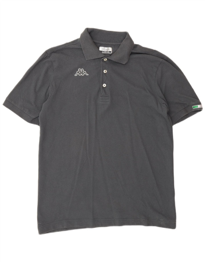 Kappa Mens Polo Shirt Large Grey