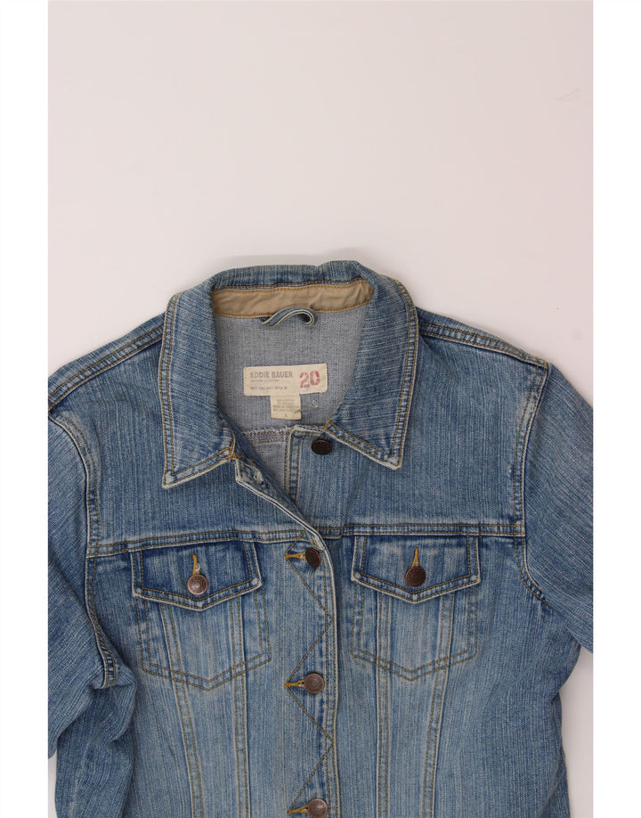 EDDIE BAUER Womens Denim Jacket UK 16 Large Blue Cotton Vintage Eddie Bauer and Second-Hand Eddie Bauer from Messina Hembry 