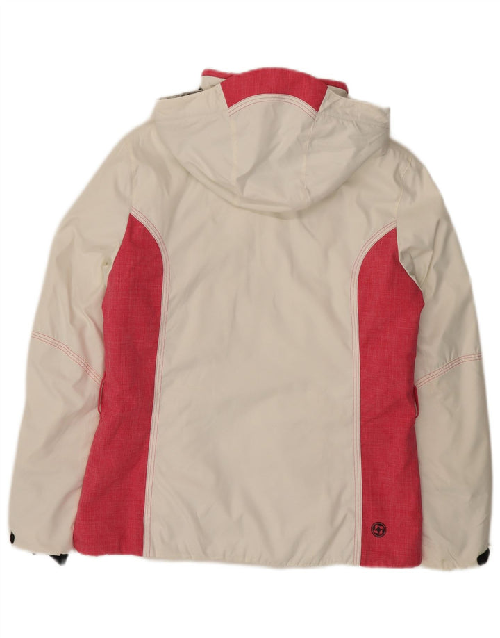 Colmar Womens Oversized Hooded Padded Ski Jacket IT 42 Small White