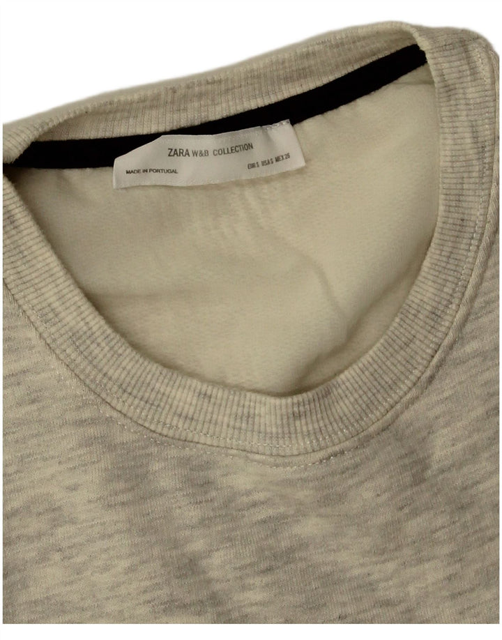 Zara Womens Tunic Dress UK 10 Small Grey Flecked Polyester