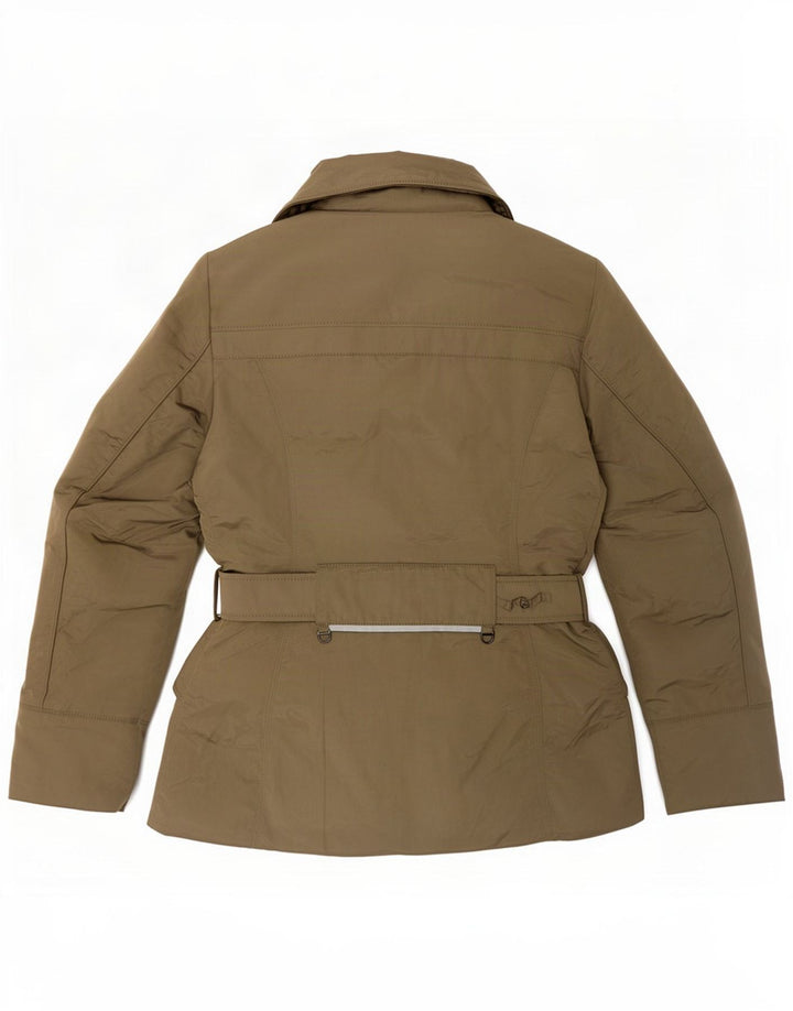 PEUTEREY Womens Padded Jacket IT 42 Medium Khaki Polyamide