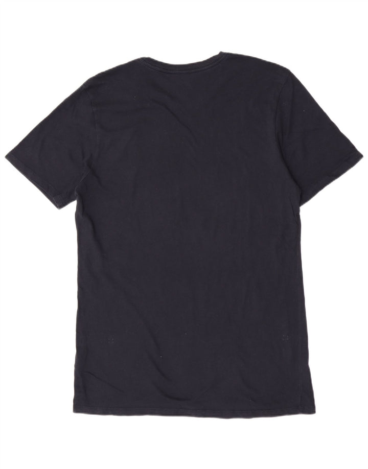 Nike Mens Athletic Cut T-Shirt Top Medium Navy Blue Cotton