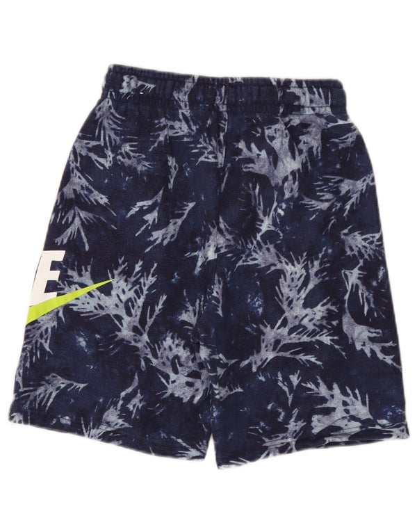 Nike Boys Graphic Sport Shorts 12-13 Years Large Navy Blue Cotton
