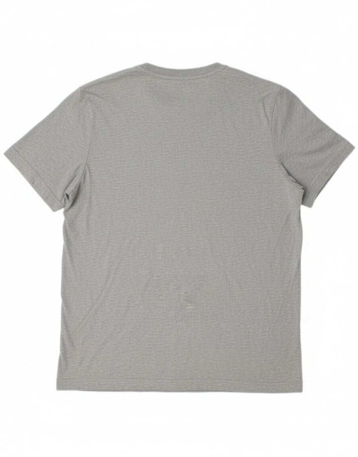 REEBOK Mens Graphic T-Shirt Top Medium Grey Cotton