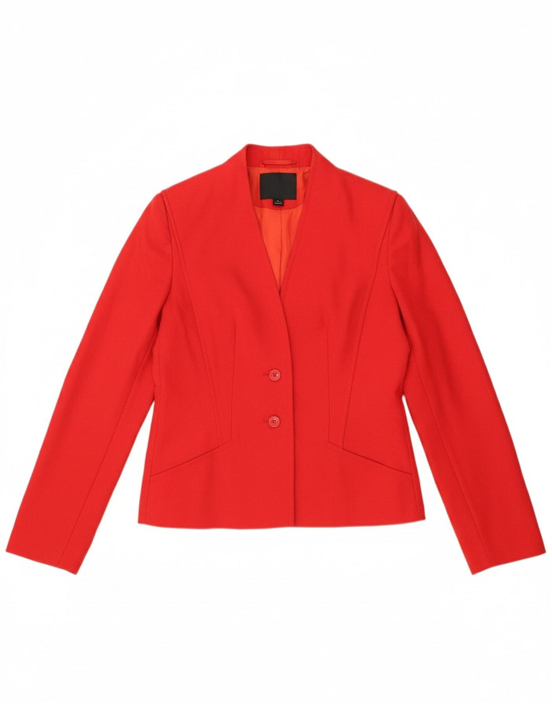 PRIVATE Womens 2 Button Blazer Jacket UK 10 Small Red New Wool