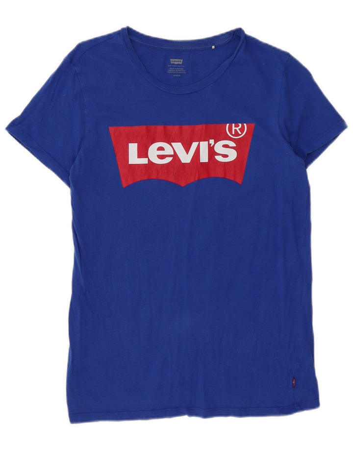 Levi's Mens Graphic T-Shirt Top Small Blue Cotton