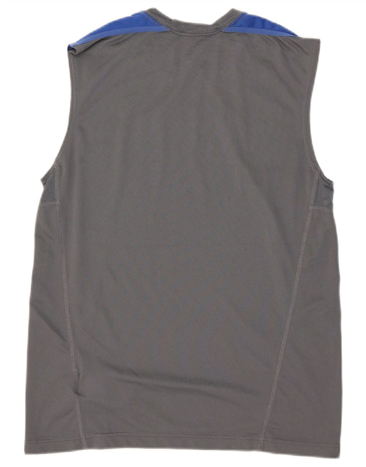 Nike Mens Dri Fit Vest Top Medium Grey Colourblock Polyester