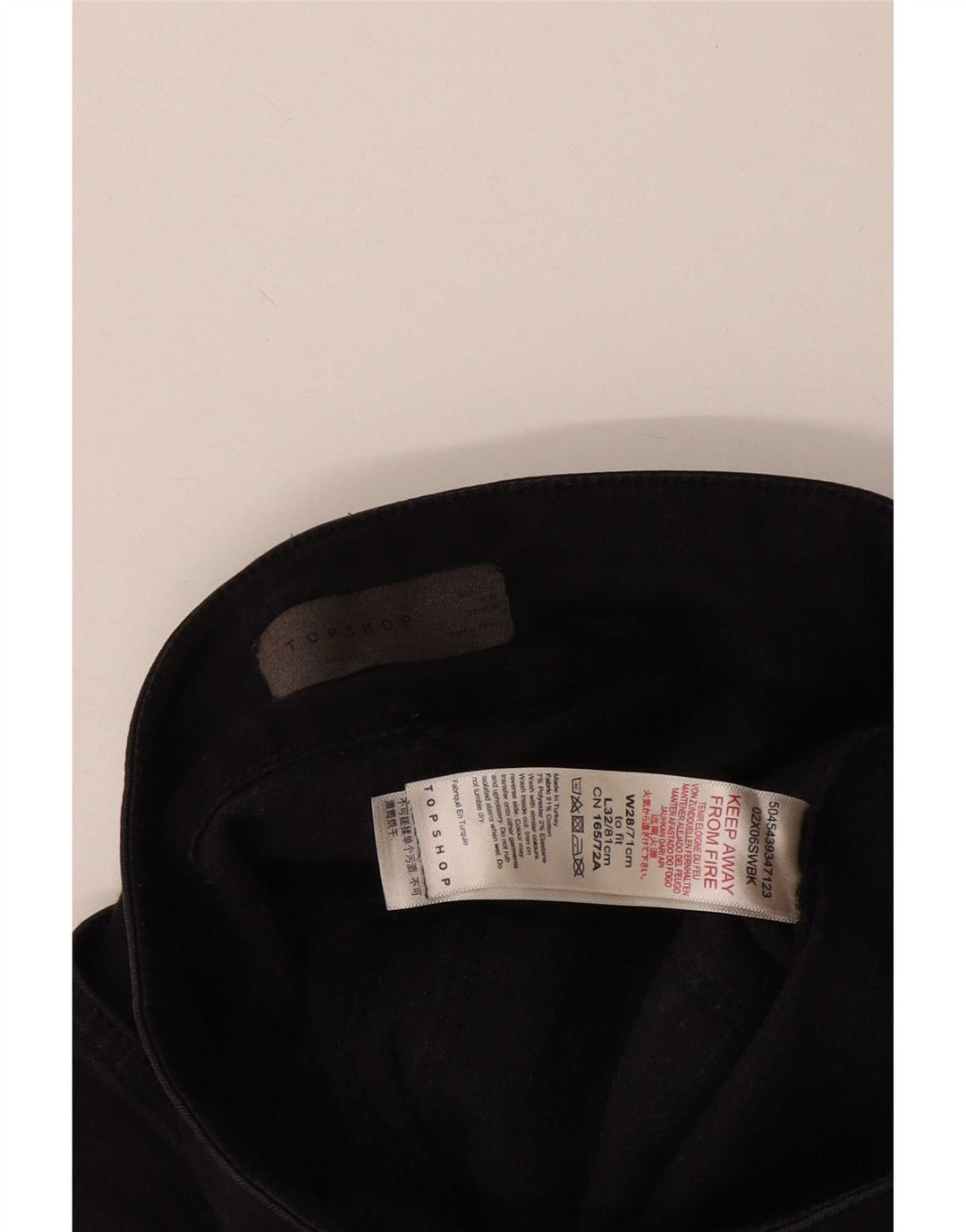 Topshop Dame Flared Jeans W28 L32 Sort Bomuld