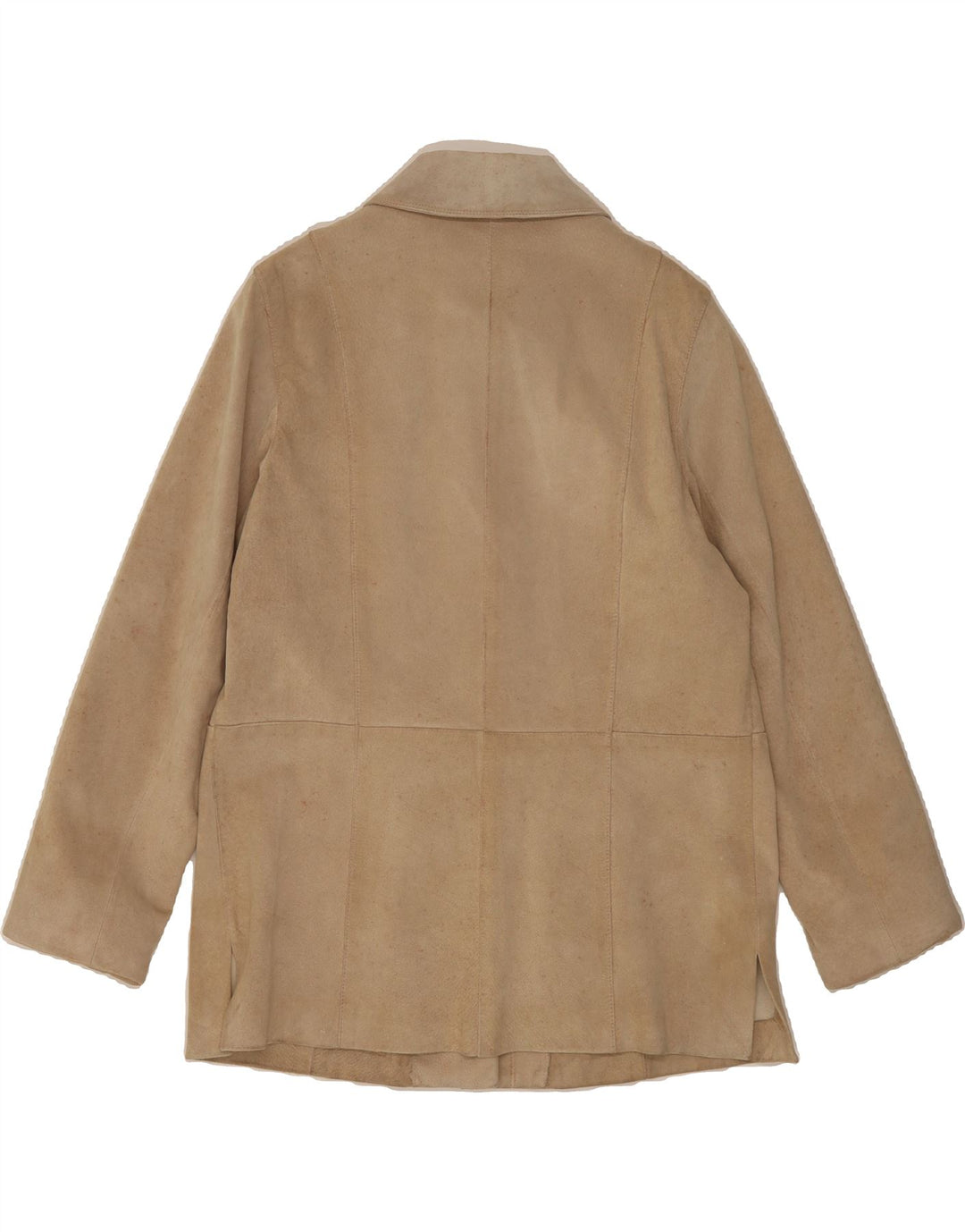 MARINA RINALDI Womens Suede Jacket Size 23 Medium Beige Leather Vintage Marina Rinaldi and Second-Hand Marina Rinaldi from Messina Hembry 