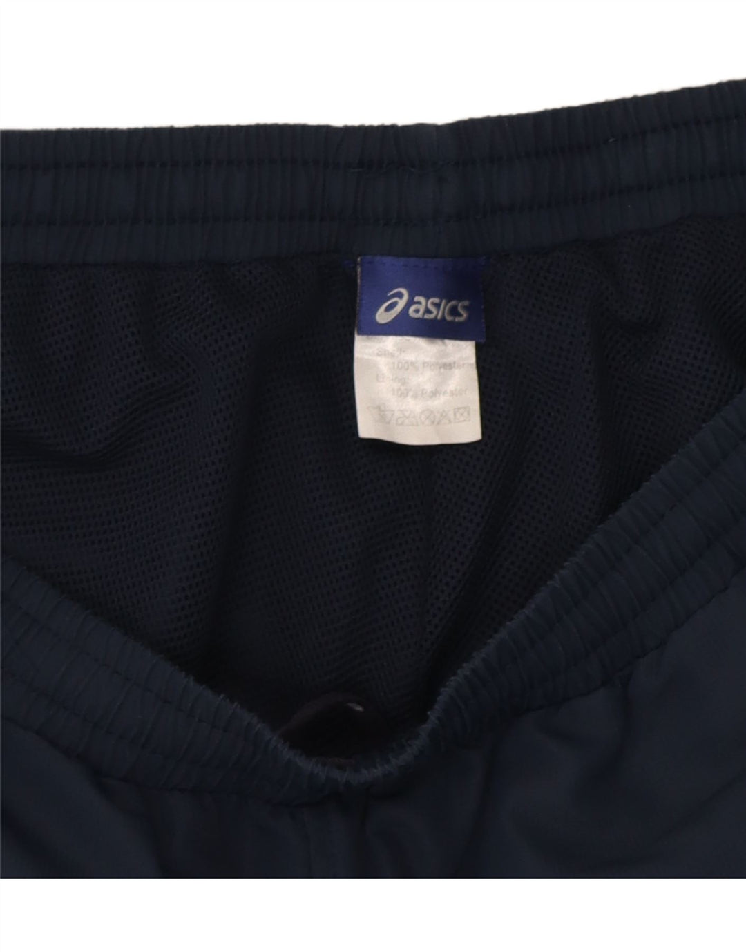 Asics Pantalon De Survêtement Homme Large Bleu Marine Colorblock Polyester