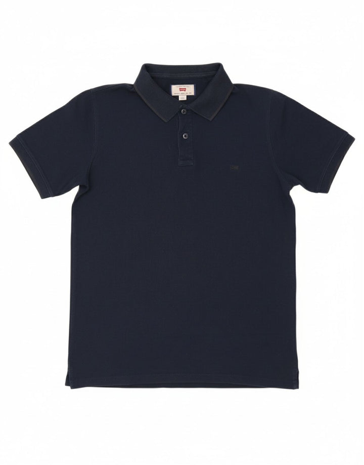 CARRERA Mens Polo Shirt Medium Navy Blue Cotton Vintage Carrera and Second-Hand Carrera from Messina Hembry 