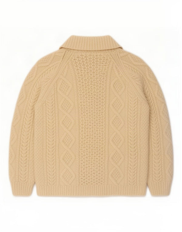 Vintage dame cardigan sweater UK 8 Small Beige