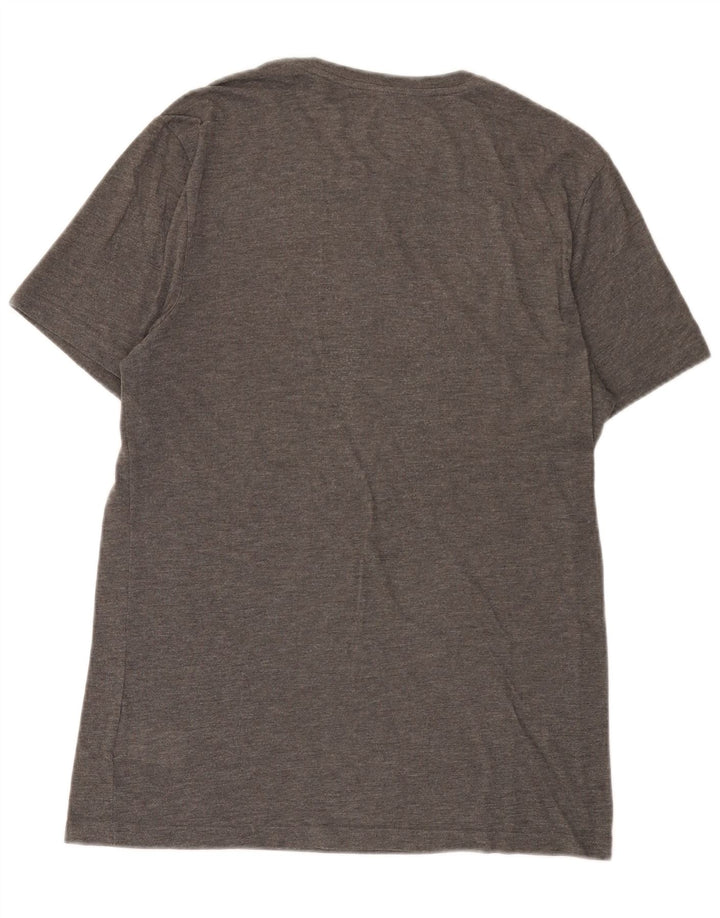 Reebok Mens Graphic T-Shirt Top Medium Grey Polyester