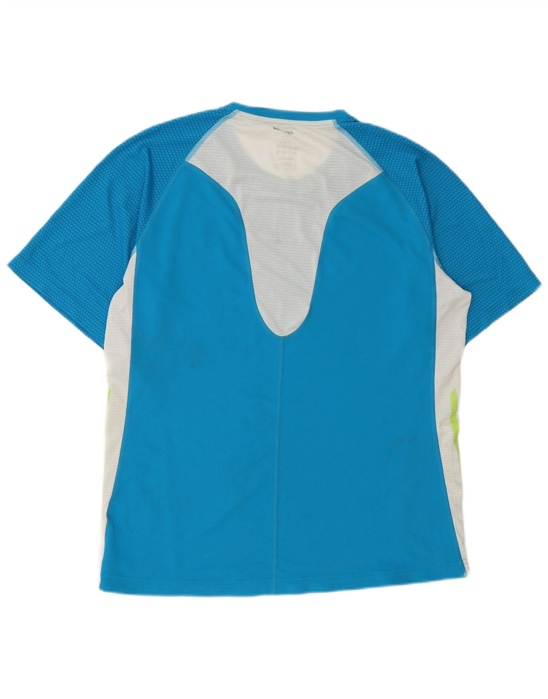 T-shirt Adidas Climacool da uomo, grande, in poliestere color block blu