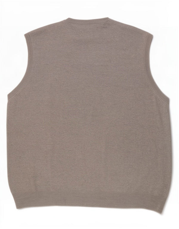 Marks & Spencer Herre Blue Harbor Vest Tank Top 2XL Grå Flecked Bomuld