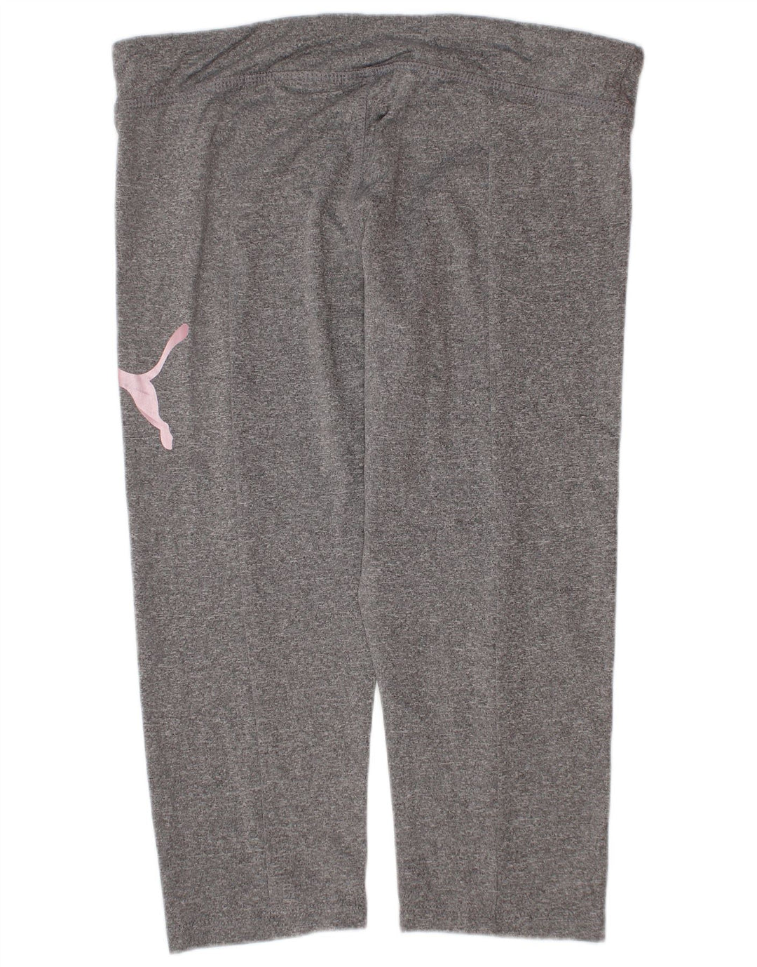 Puma Girls Graphic Leggings 12-13 Years Large Grey Polyester