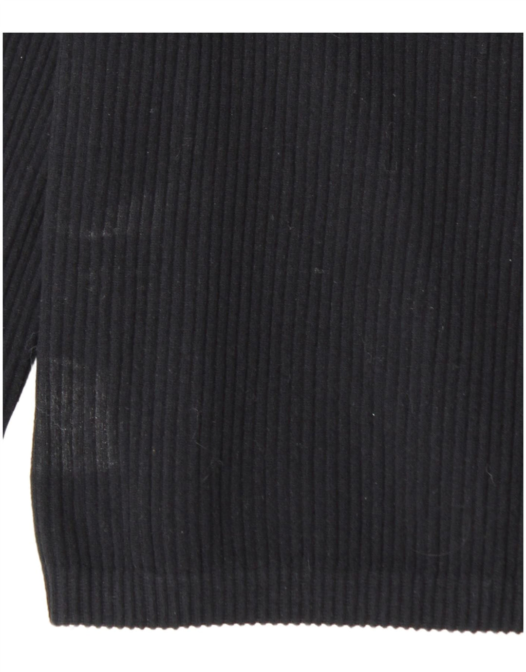 ZARA Womens Crop Top Long Sleeve UK 14 Large Black