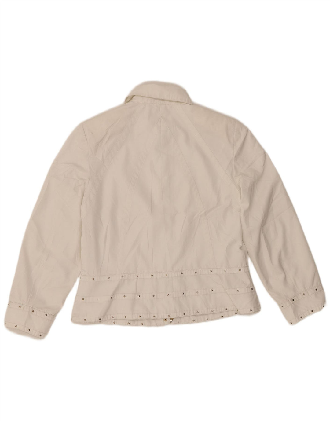 MARLY'S 1981 Womens Bomber Jacket UK 16 Large White
