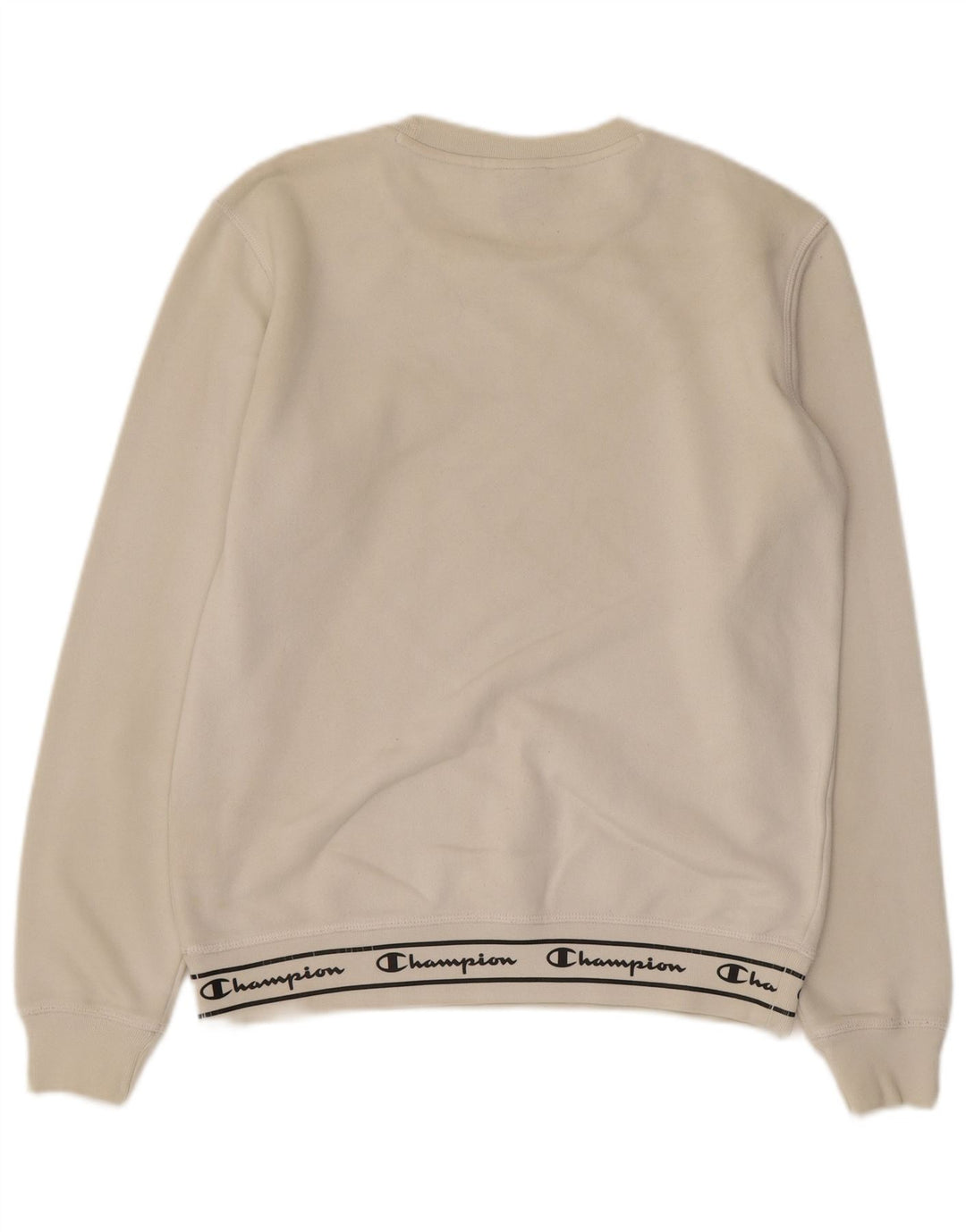 CHAMPION Grafisk sweatshirt til mænd, lille hvid bomuld