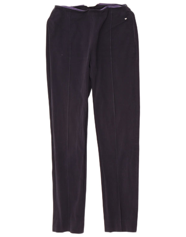 Max Mara Womens Skinny Casual Trousers W26 L28 Navy Blue