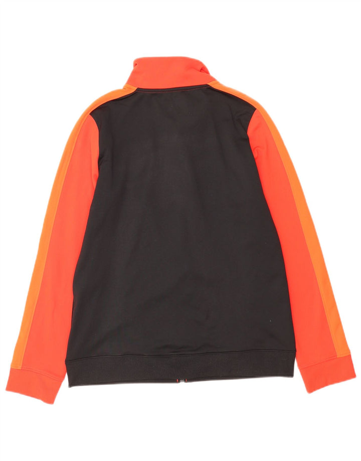 Under Armour Boys Tracksuit Top Jacket 11-12 Years Large Red Colourblock