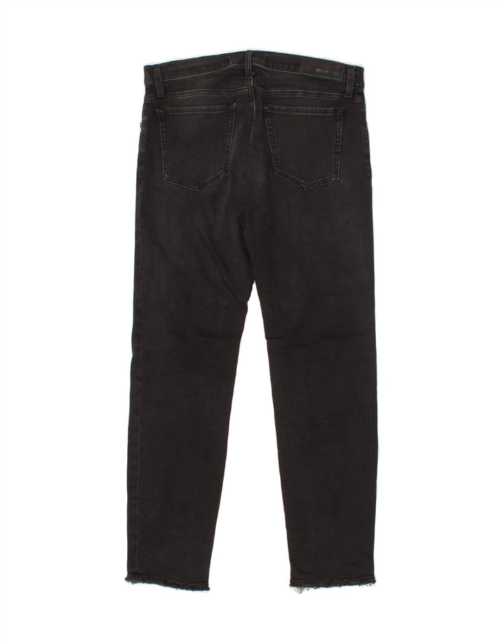 REPLAY Womens Slim Jeans W30 L28 Black Vintage Replay and Second-Hand Replay from Messina Hembry 