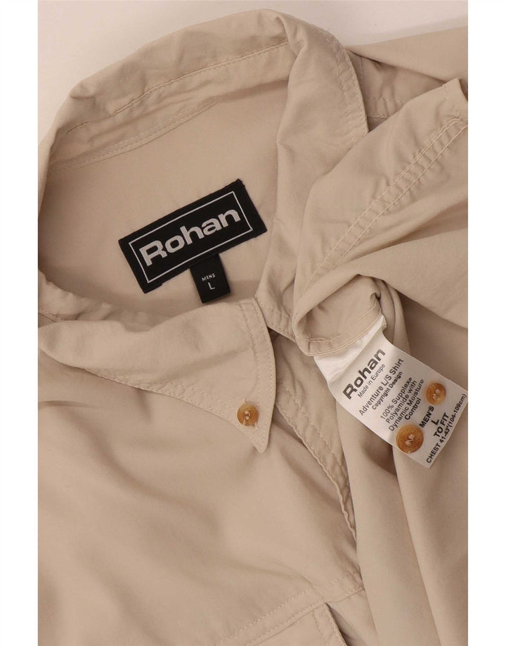 Rohan Chemise Homme Large Beige Polyamide