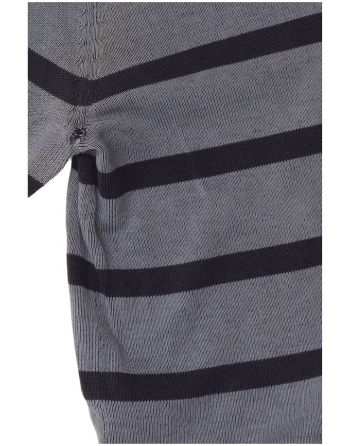 Canda Herre Crew Neck Jumper Sweater 2XL Blå Stribet