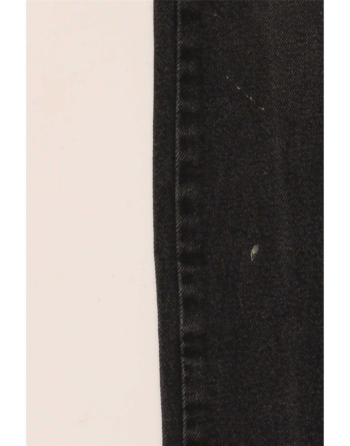 Wrangler Mens Straight Jeans W32 L34 Black Cotton