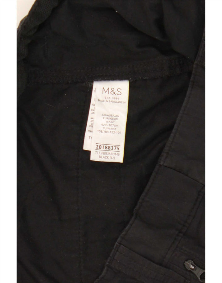 Мужские шорты карго Marks & Spencer W42 2XL, черный хлопок