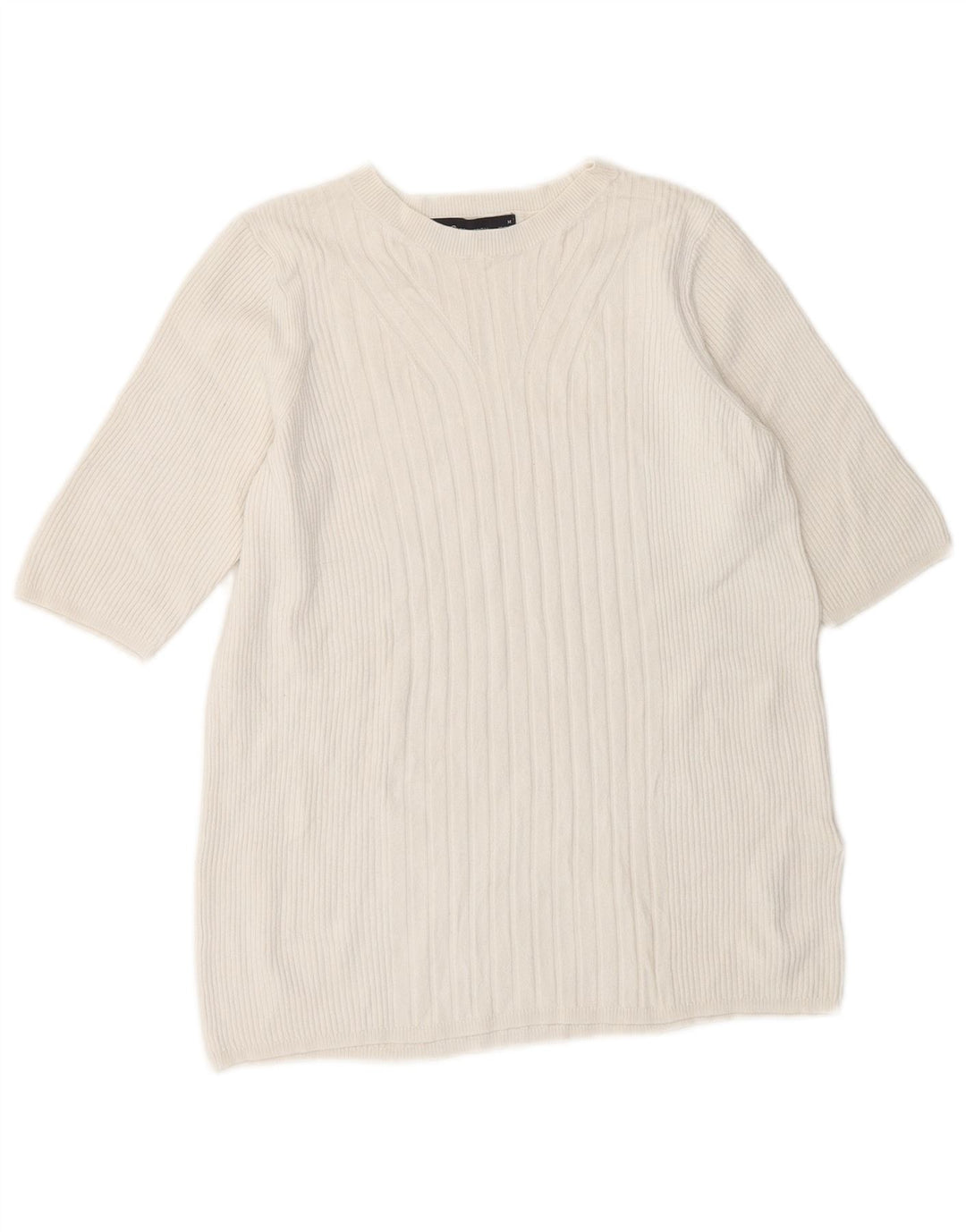 Marks & Spencer Damen-Pullover mit U-Boot-Ausschnitt, Gr. 14, Mittelweiß