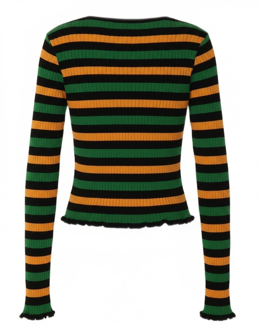 Top corto da donna Zara UK 12 medio a righe multicolore
