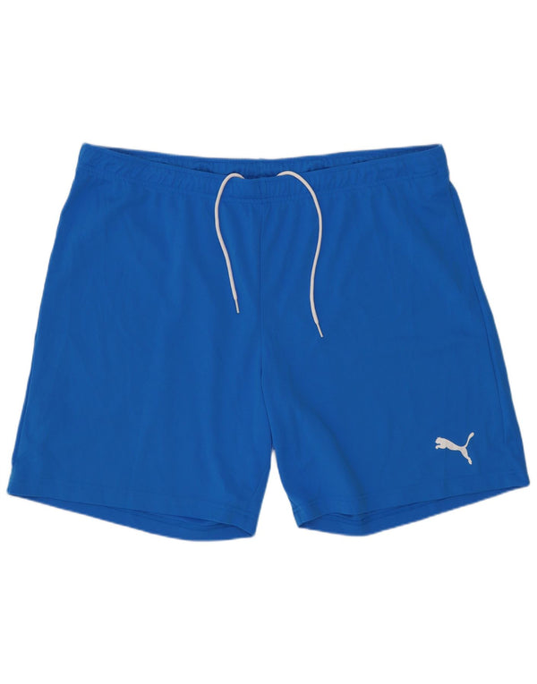 Puma Pantalones cortos deportivos para hombre 2XL Azul Poliéster Deportes