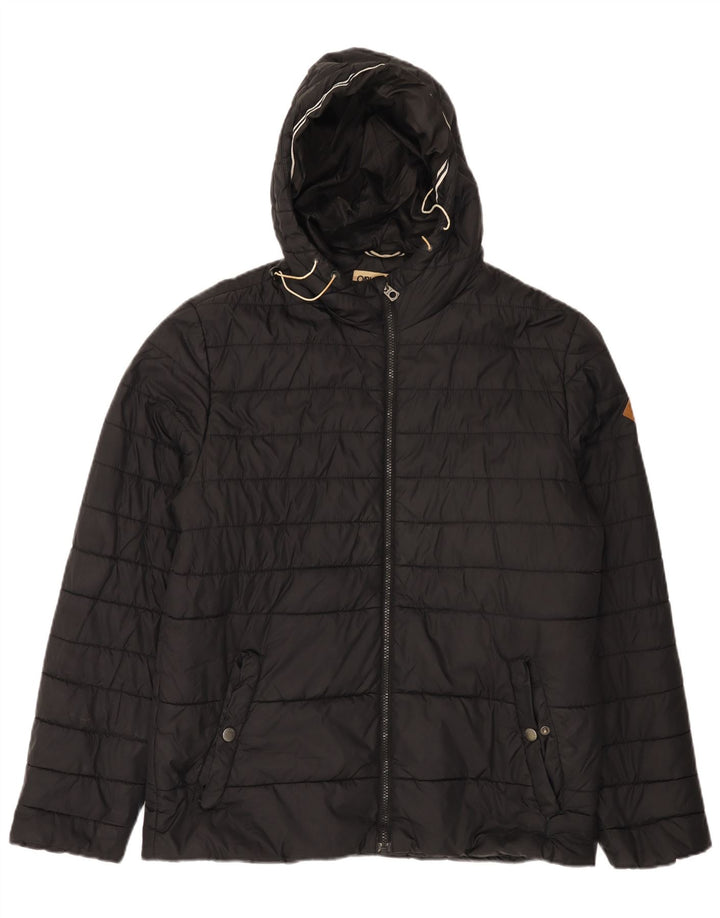 Jack & Jones Herre hættepolstret jakke UK 40 Large Black