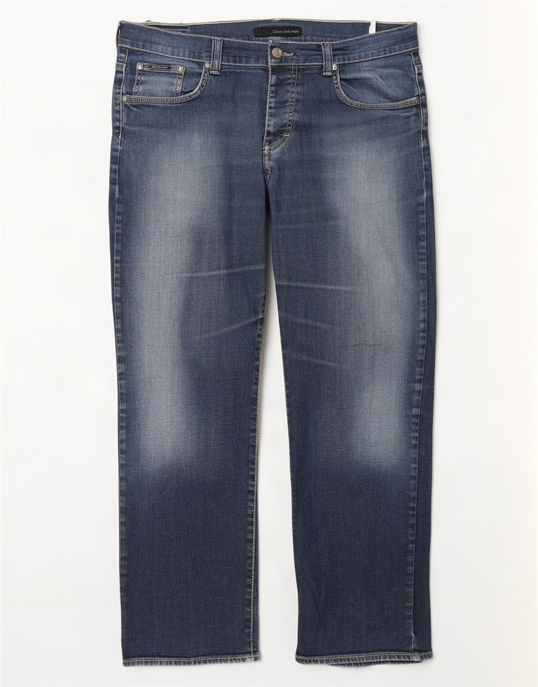 Calvin Klein Straight Jeans til mænd W36 L31 Blå