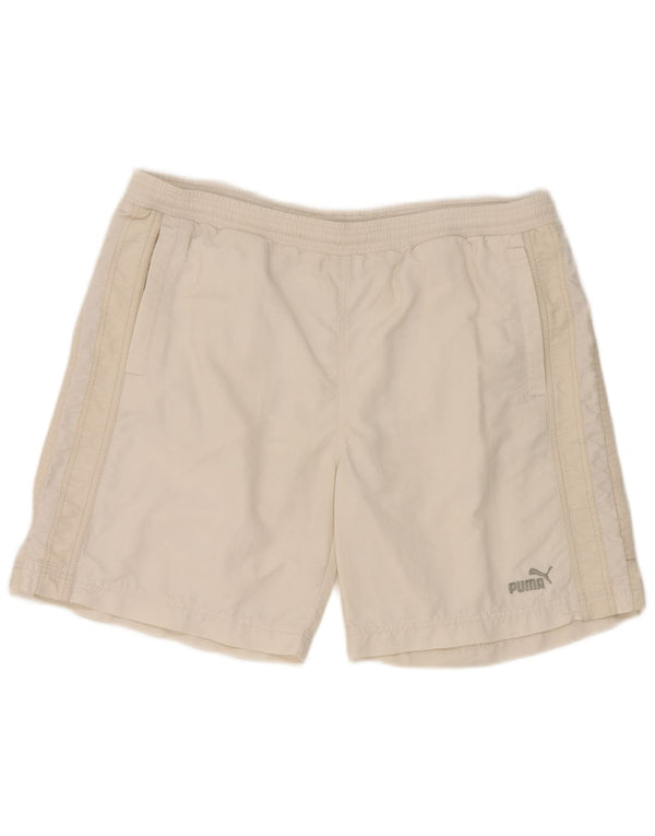 Puma Herren Sport Shorts XL Weiß Nylon