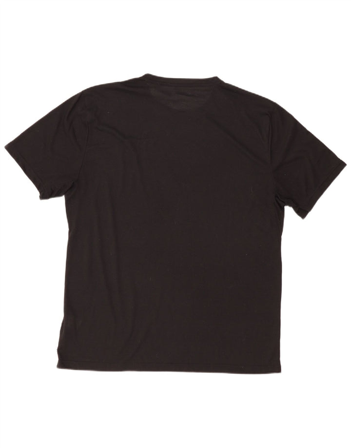 CALVIN KLEIN Mens T-Shirt Top 2XL Black Polyester