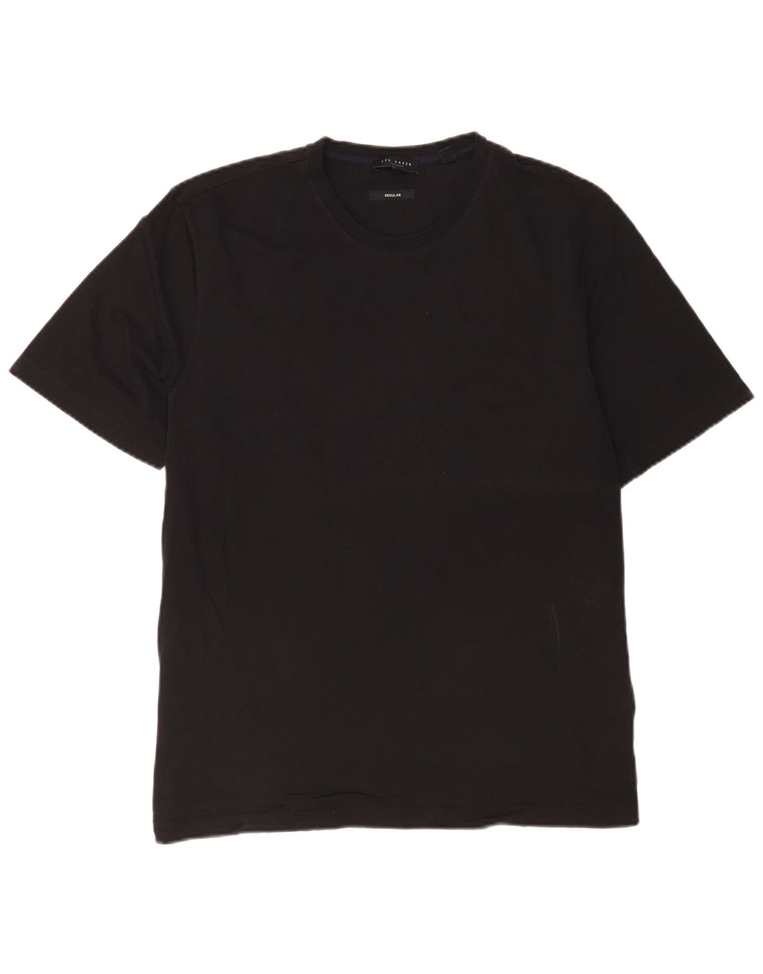 Ted Baker Mens Regular T-Shirt Top Size 4 Large Black Cotton