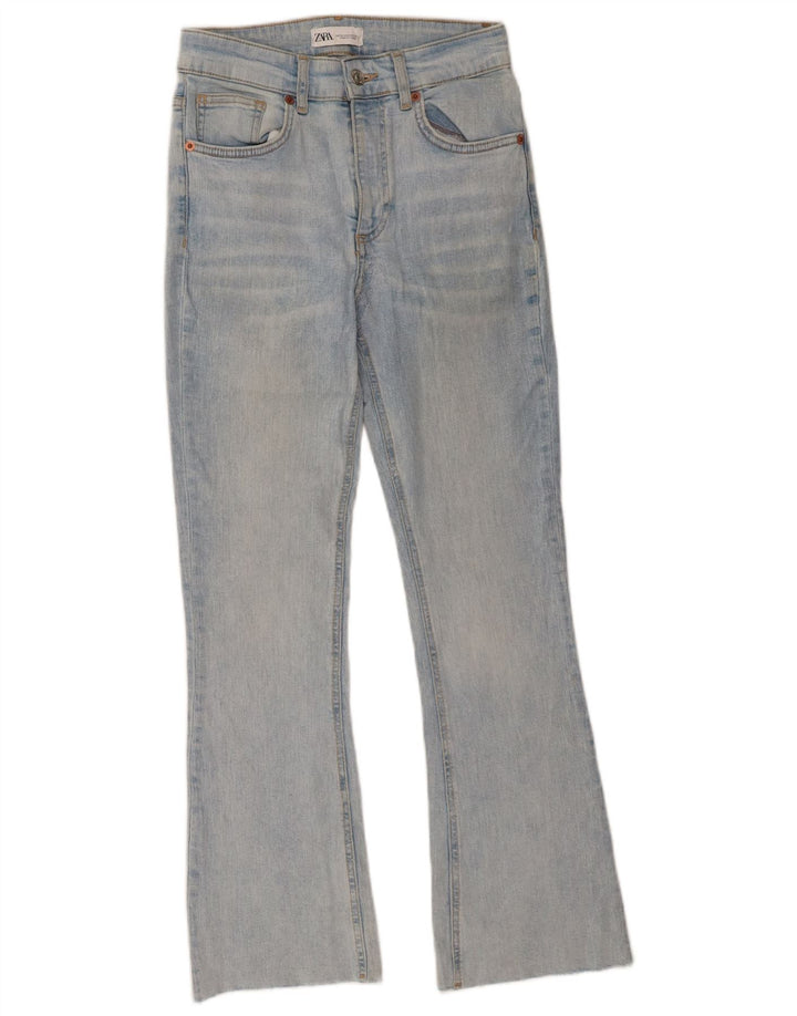 Zara Womens Flared Jeans EU 38 Small W28 L27 Blue