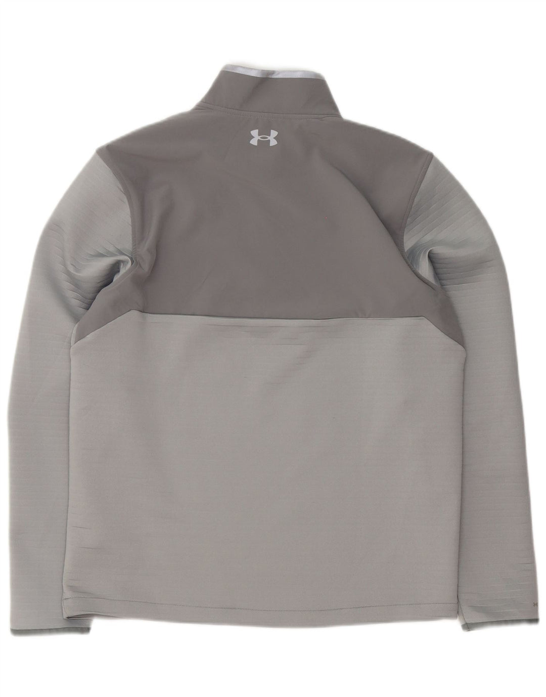 Under Armour Mens Pullover Tracksuit Top Large Grey Colourblock Sports