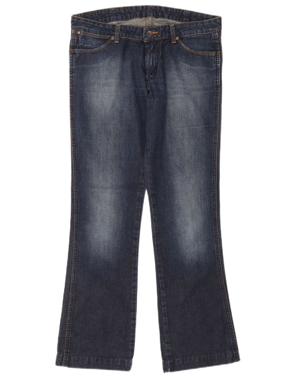 Wrangler Womens Megan Bootcut Jeans W32 L34 Navy Blue Cotton