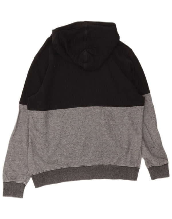 Hurley Boys Hoodie Jumper 13-14 Years Black Colourblock Βαμβακερό