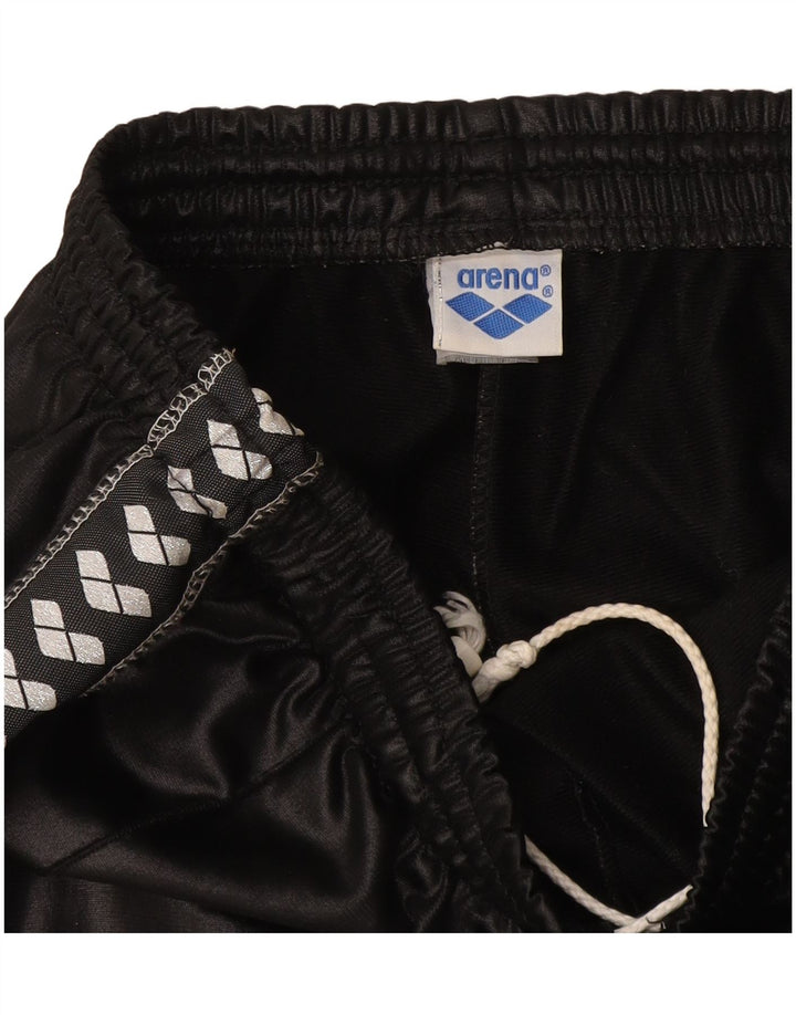 Arena Mens Graphic Tracksuit Trousers Medium Black