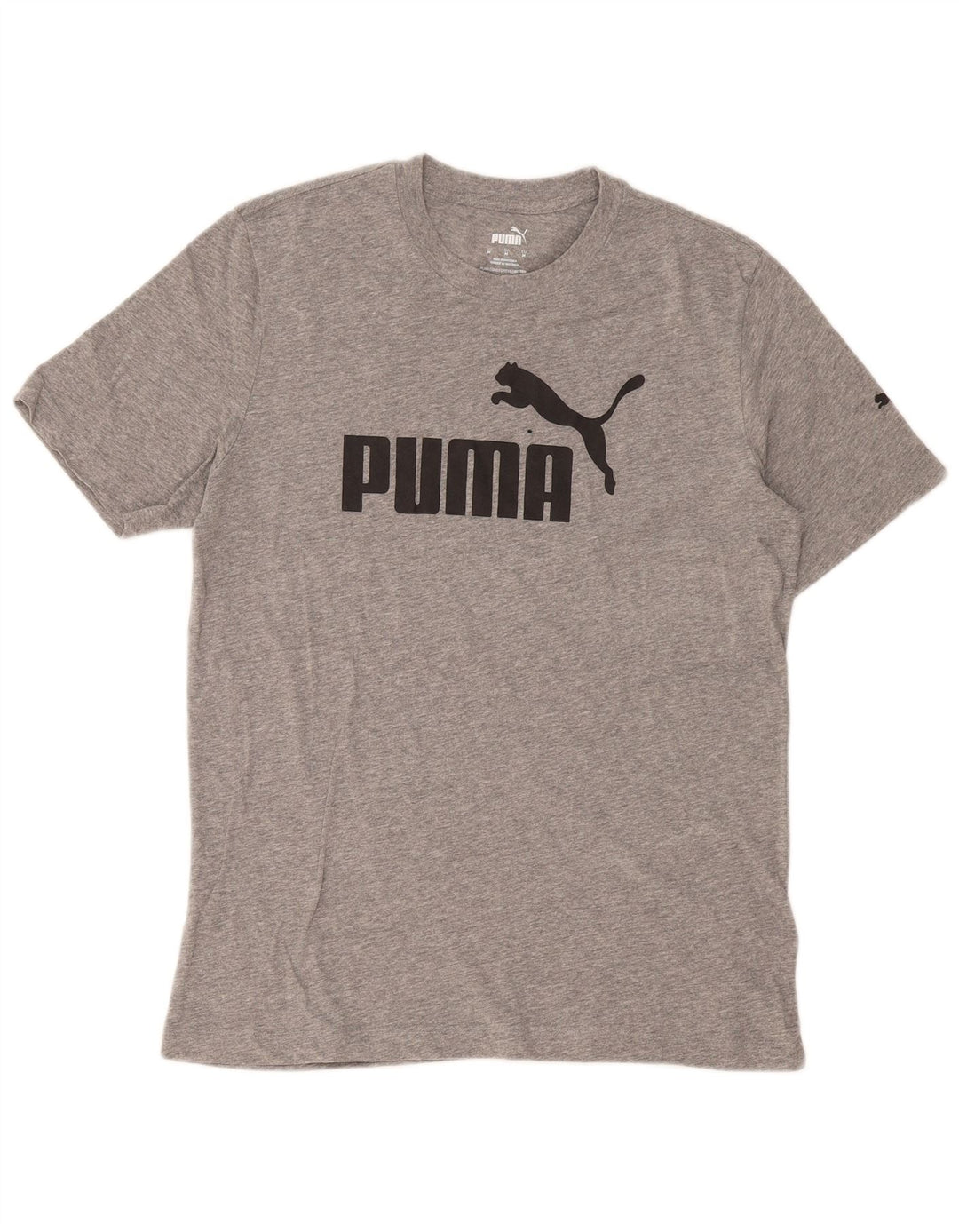 Puma Mens Graphic T-Shirt Top Medium Grey Cotton