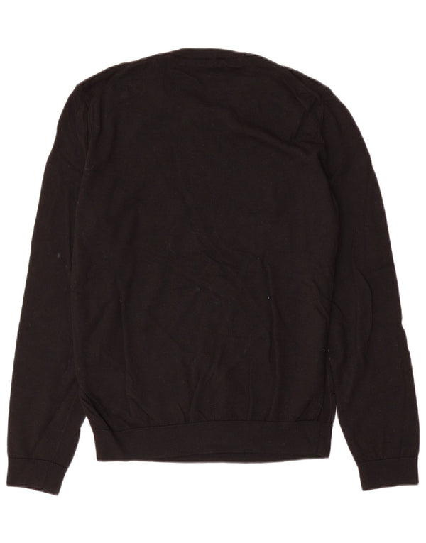 Hugo Boss Herre Crew Neck Jumper Sweater Medium Sort Uld