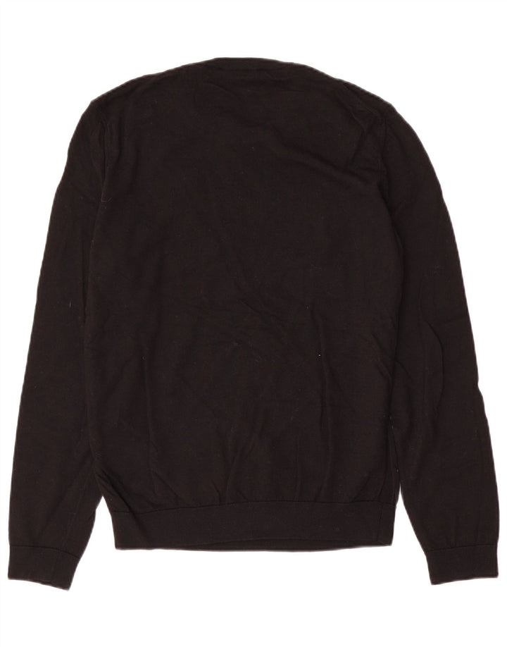 Hugo Boss Herre Crew Neck Jumper Sweater Medium Sort Uld